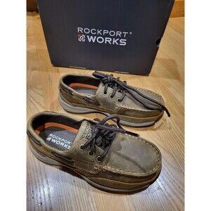 Rockport Works Sailing Club RK676 Women's Steel Toe EH SR 3 Eye Tie Size 6 W